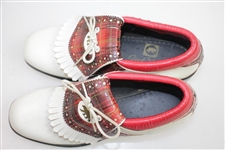 Classic Red/Black Plaid 'Jack Nicklaus Golden Bear' Golf Shoes