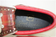 Classic Red/Black Plaid 'Jack Nicklaus Golden Bear' Golf Shoes