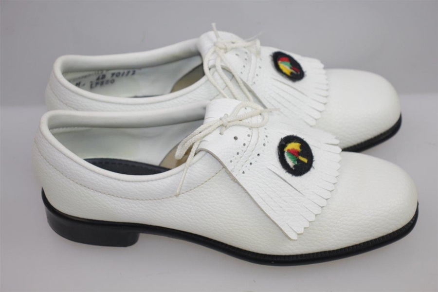 Classic 'Arnold Palmer Umbrella' White Golf Shoes