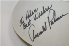 Arnold Palmer Signed 'Bay Hill Golf Club' White Visor Personalized JSA ALOA