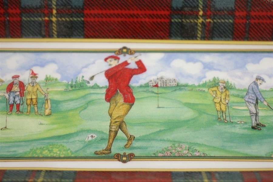 Classic Golf Themed Sadler Porcelain Serving Tray/Bowl - Great Colors