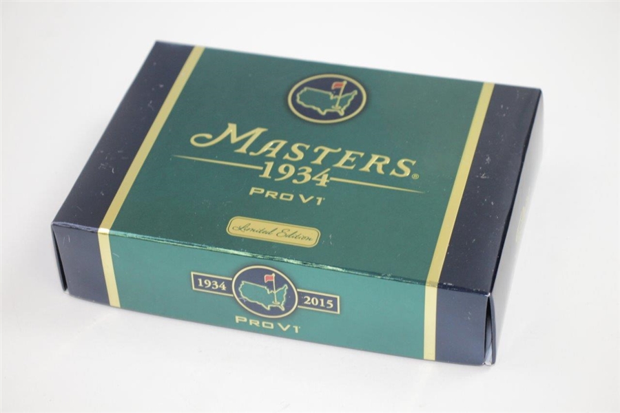 2015 Masters Berckman's Place Ltd Ed ProV1 Dozen Golf Balls in Original Sleeves & Box