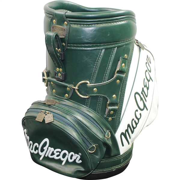 Classic MacGregor Green & White Den Caddy Golf Bag