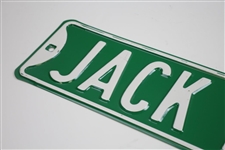 'Jack Nicklaus Dr' Green & White Street Sign - 3ft Long!