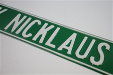 'Jack Nicklaus Dr' Green & White Street Sign - 3ft Long!