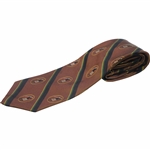Bobby Jones Collection Brown/Black/Yellow/Green Golf Tie