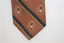 Bobby Jones Collection Brown/Black/Yellow/Green Golf Tie