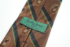 Bobby Jones Collection Brown/Black/Yellow/Green Golf Tie