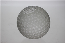 Tiffany & Co Luxury Leaded Crystal Art Glass Golf Ball Paperweight