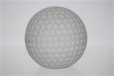 Tiffany & Co Luxury Leaded Crystal Art Glass Golf Ball Paperweight