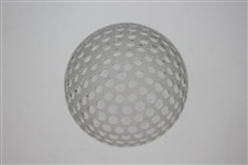 Tiffany & Co Luxury Leaded Crystal Art Glass Golf Ball Paperweight