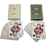 Augusta National Golf Club Masters Green & Gold Playing Card Decks in Original Boxes
