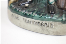 Classic Young Tom Morris Porcelain Vase - Sitting on Trunk with Club & Ball - Unmarked