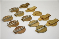 Thirteen (13) New York State Golf Association Contestant Badges/Clips - Various Years