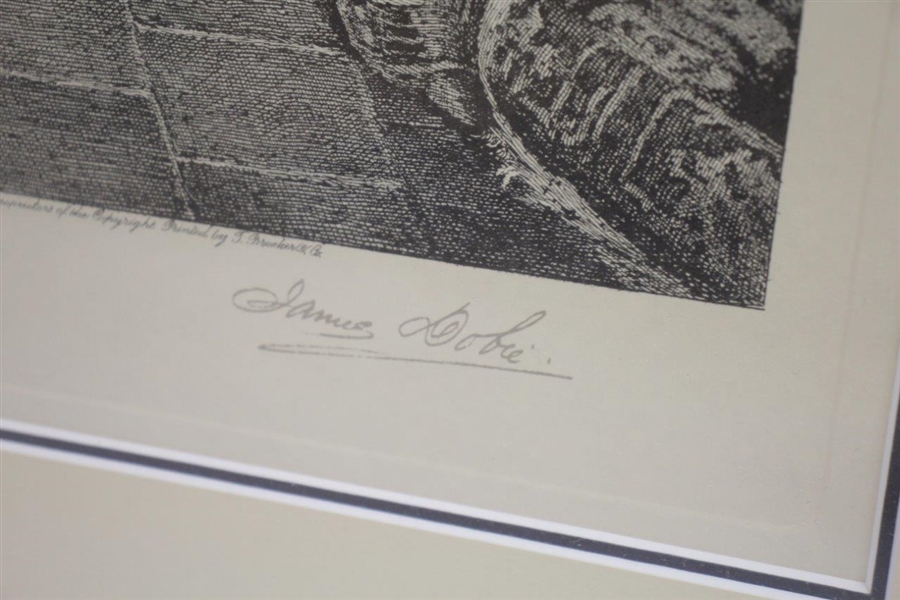W. Dendy Sadler James Dobie 1915 Golf Print A Little Practice - Framed