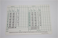Jack Burke Signed Augusta National Golf Club Scorecard & GSV Card JSA ALOA