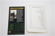 Jack Burke Signed Augusta National Golf Club Scorecard & GSV Card JSA ALOA