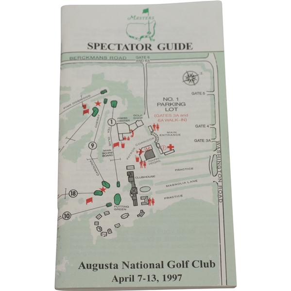 1997 Augusta National Golf Club Masters Spectator Guide - Tiger's First Masters Win!
