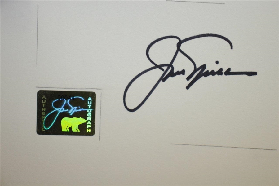 Jack Nicklaus Signed Card with Personal Golden Bear Hologram #00044