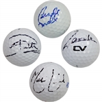 Snedeker, Casey, Villegas, & Laird Signed Personal Tournament Used Golf Balls JSA ALOA