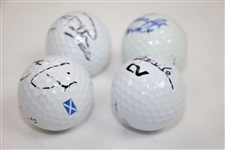 Snedeker, Casey, Villegas, & Laird Signed Personal Tournament Used Golf Balls JSA ALOA