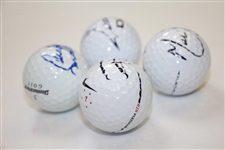 Snedeker, Casey, Villegas, & Laird Signed Personal Tournament Used Golf Balls JSA ALOA