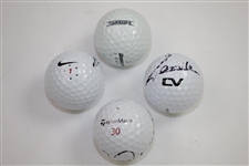 Snedeker, Casey, Villegas, & Laird Signed Personal Tournament Used Golf Balls JSA ALOA