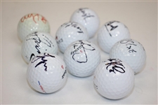 Finau, Leishman, Grillo, Blixt, Hadley, Dufner, Piercy, Henley, & Barnes Signed Golf Balls JSA ALOA