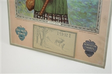 1921 Golf Girl Calendar by Rice Stix D.G. Co. - Cover by J. Knowles Hare - Great Condition