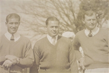 Original 1935 Bobby Jones, Ed Dudley, Dick Metz, & Ky Laffoon 11x14 Tony Sheehan Double Weight Photo