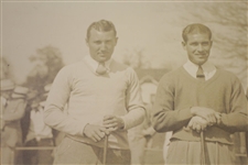 Original 1935 Bobby Jones, Ed Dudley, Dick Metz, & Ky Laffoon 11x14 Tony Sheehan Double Weight Photo