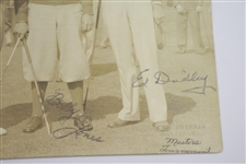 Original 1935 Bobby Jones, Ed Dudley, Dick Metz, & Ky Laffoon 11x14 Tony Sheehan Double Weight Photo