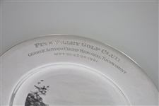 1961 Pine Valley Golf Club George Arthur Crump Memorial Tournament Sterling Silver Plate