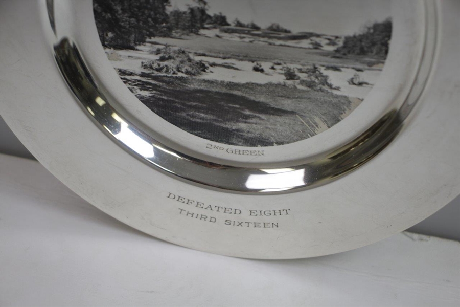 1961 Pine Valley Golf Club George Arthur Crump Memorial Tournament Sterling Silver Plate
