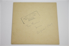 Henry Cotton's Personal Back Stamped Old Tom Photo Used in Book - Book Has Hand-Written Notes