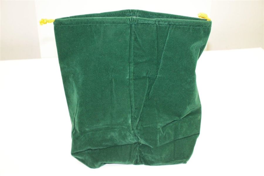 Pine Valley Golf Club Green Felt Shoe Bag with Embroidered Logo - Unused