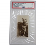 1928 Walter Hagen Famous Golfers J. Millhoff & Co. #2 Card PSA #43410341 EX 5