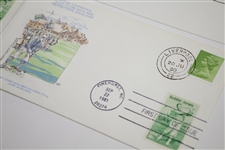 Four (4) Bobby Jones First Day Issue Cachets - Augusta, OPEN, Hall of Fame, Champion
