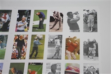 Uncut Golf Card Sheet 'Greats From The States' - 40 Cards