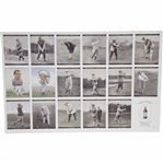 Uncut Golf Card Sheet Churchmans Cigarettes Ltd Ed 17/40 Seaside Course - Facsimile