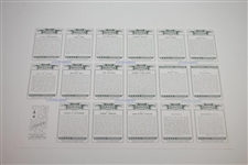 Uncut Golf Card Sheet 'Churchman's Cigarettes' Ltd Ed 17/40 Seaside Course - Facsimile