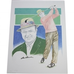 Sam Snead Signed 18x24 Ltd Ed Zappola Print #139/2000 JSA ALOA