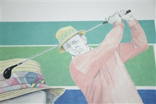 Sam Snead Signed 18x24 Ltd Ed Zappola Print #139/2000 JSA ALOA