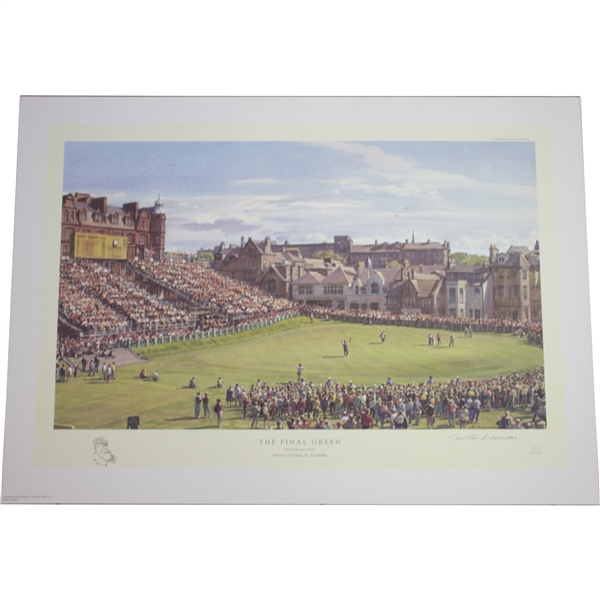 'The Final Green' Open Championship at St Andrews Print 43/400 Signed by Artist Arthur Weaver