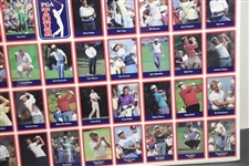 Uncut Sheet of 1989 PGA Tour Golf Cards