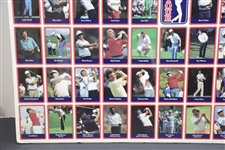 Uncut Sheet of 1989 PGA Tour Golf Cards