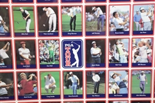 Uncut Sheet of 1989 PGA Tour Golf Cards