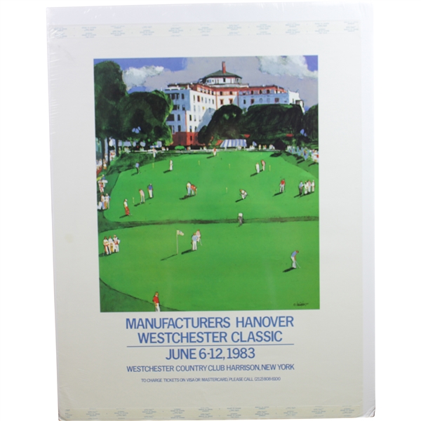 1983 Manufacturers Hanover Westchester Classic at Westchester Country Club Poster - Seve Win