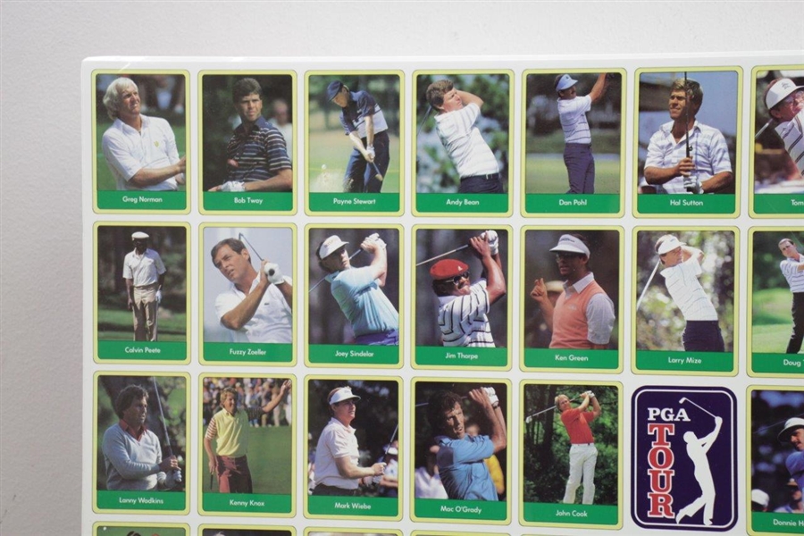 Uncut Golf Card Sheet 1987 PGA Tour