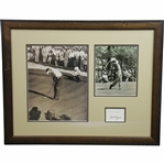 Ben Hogan & Herman Keiser Signed Cut Framed Display with Two Photos JSA ALOA